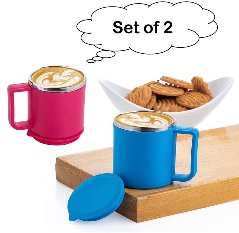 02 Pink + Blue Happy Mug view 2