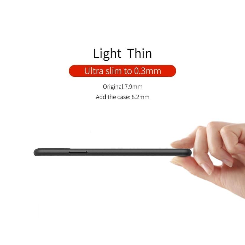 Memumi Slim Series Ultra Thin Back Cover for Apple iPhone 11 Pro 0.3 mm Thin - Black (5.8") view 2