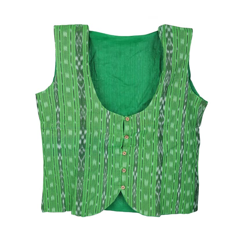 GHL � GUENDICHA HAAT LLP Sambalpuri Certified Handloom Women's Pure Cotton Jacket