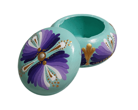 Small Hand-Painted Trinket Box view 2