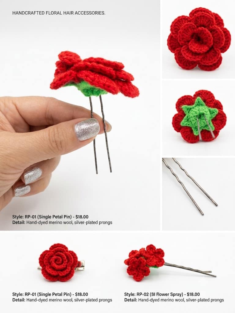 CROSHIA HUT Crochet Juda Pin Single Piece view 2