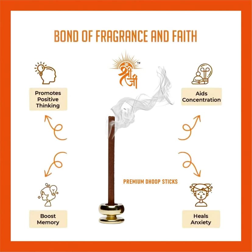 Shri Shriji Flam Aromatic Peace Rose Incense Sticks Combo | Long-Lasting Fragrance | Natural Herbal Blend | Ideal for Pooja, Meditation & Relaxation | Pack of Multiple Varieties view 2
