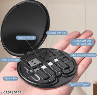 Multifunctional USB Charging and Data Cable Kit with Storage Box