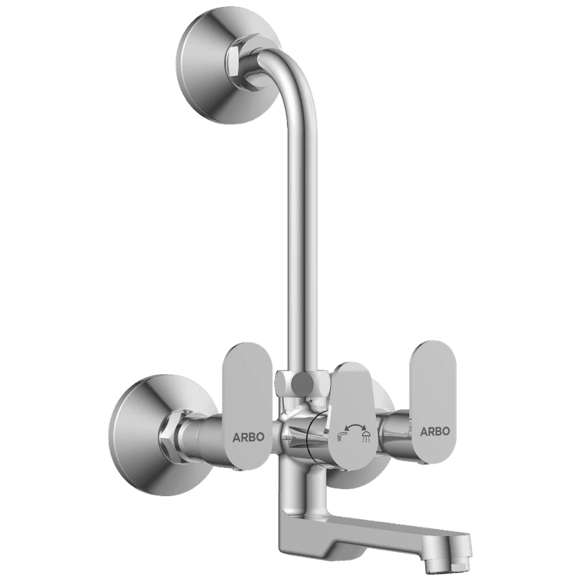 SL-2620 Wall Mixer 2 In 1 With Connecting Legs With Wall Flange view 2