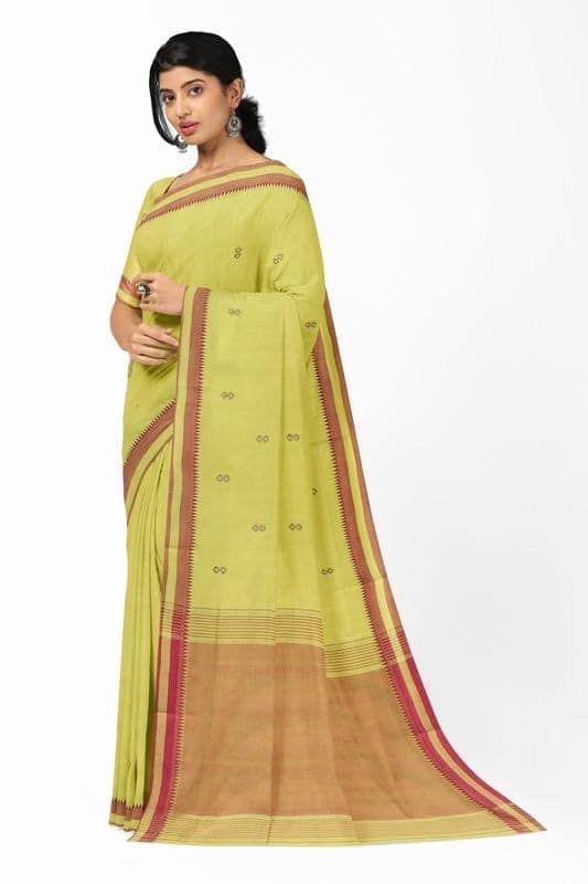 APCO Handloom - Women's Rahajmundry Pure Cotton Grey Handloom Saree (Angara Handloom Saree) 68 view 2