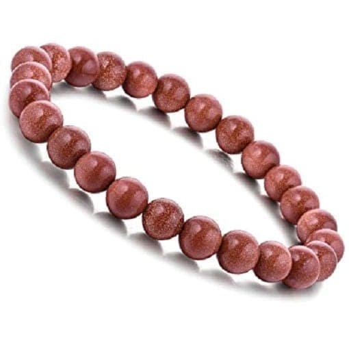 Ekdant Gold Sandstone Healing Chakra Bracelet Bracelet Crystal Healing Bracelet Gemstone Jewellery Beaded Stone Bracelet for Men & Women, Bead Size 10 mm view 2