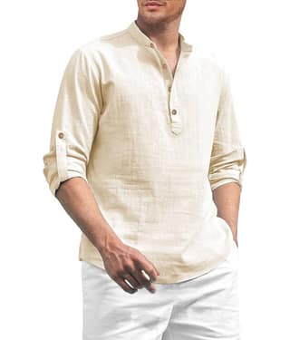 UNI VIBE Maroon Cotton Men's Shirt Style Kurta ( Pack of 1 )