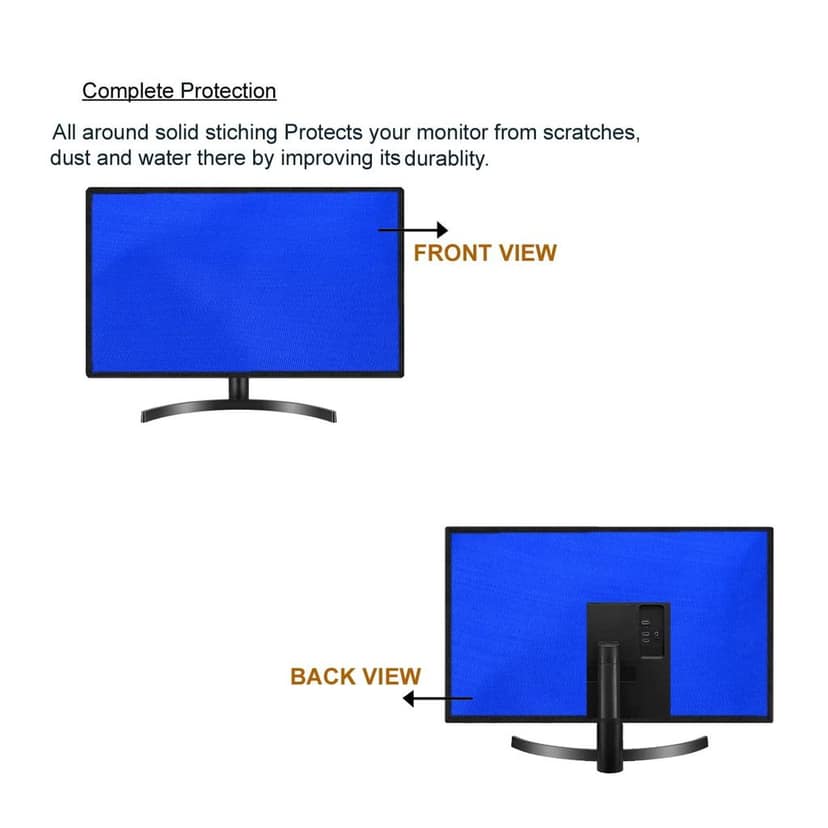 PalaP Super Premium Dust Proof Monitor Cover for ACER 19.5 inches Monitor (Bright Blue) view 2