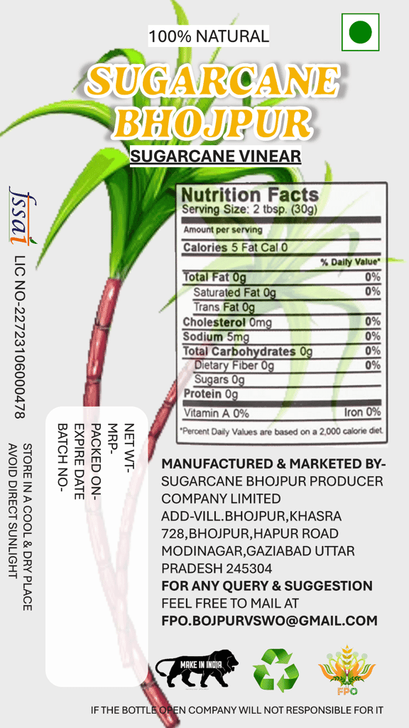 100% Natural Sugarcane Vinegar - 250ml view 2