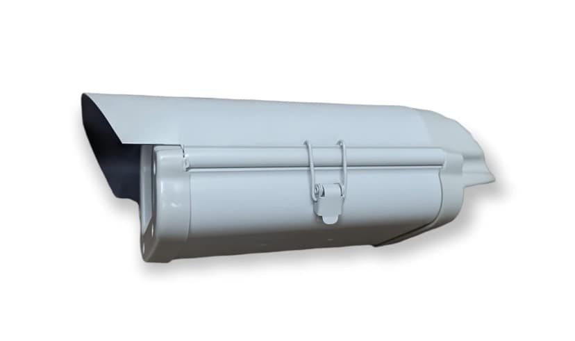 CCTV Security Camera housing , Waterproof/Dustproof/Rainproof Bullet Camera Enclosure for Outdoor Mounting Purpose, Iron-Metal with Side Locking System 12inch (30.48cm) view 2