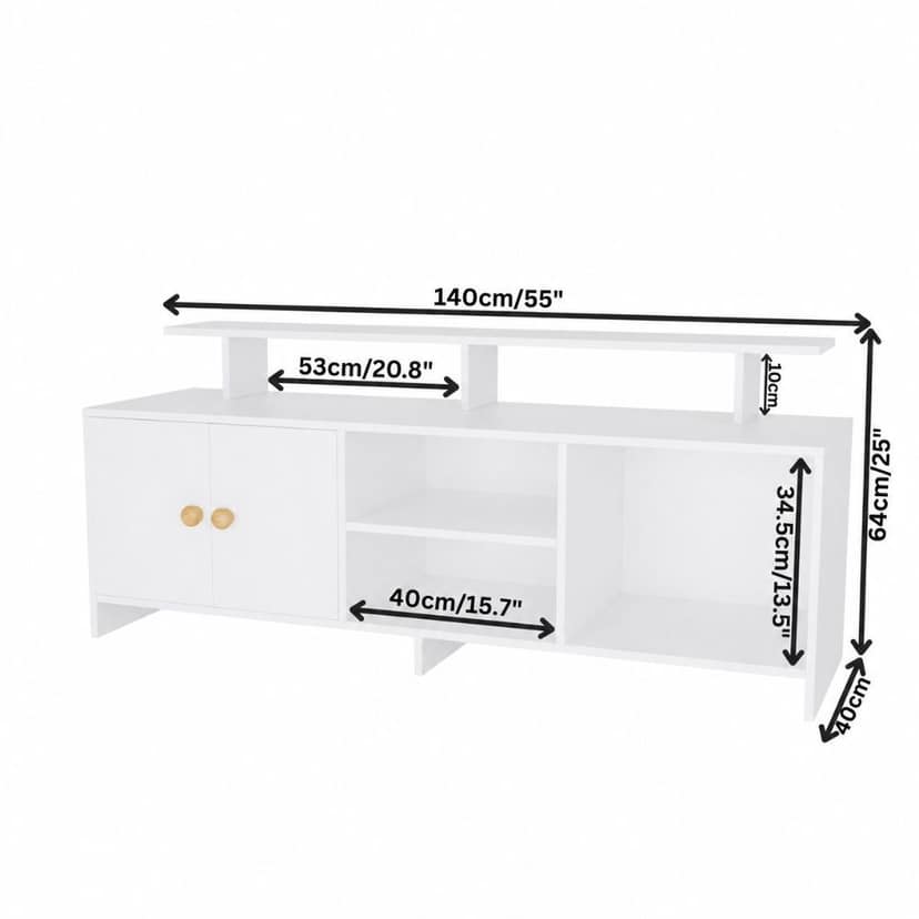 Spydercraft Multipurpose Marbay TV Entertainment Unit| Do- IT- Yourself| Multipurpose TV Unit view 2