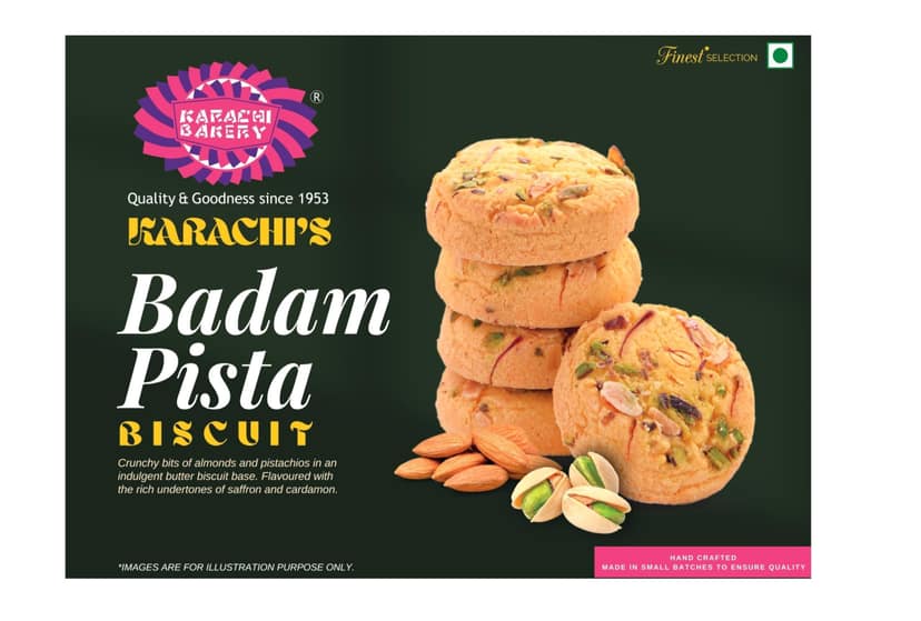Karachi Bakery Pista Almond Biscuits