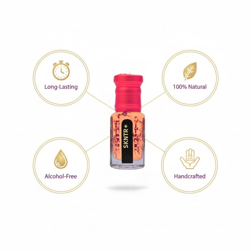 alnaqi fragrances SKNTR-Attar 12ml - Luxury Skin-Nature-Perfume, No Alcohol Concentrated Fresh-Patchouli-Oil, Pure Musk & Vanilla Blend, Original Ladies-Executive-Parfum view 2