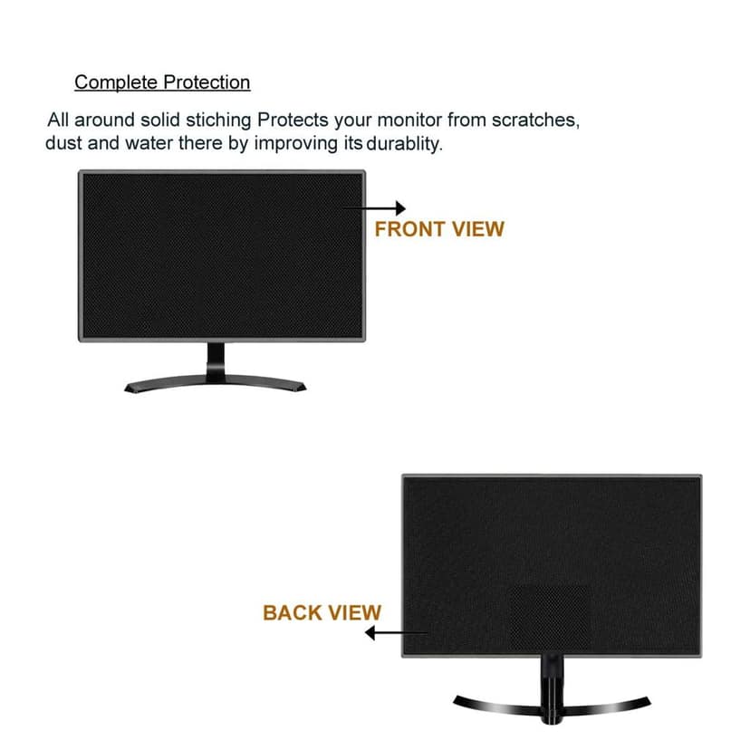 PalaP Super Premium Dust Proof Monitor Cover for LG 22 inches Monitor (Black) view 2