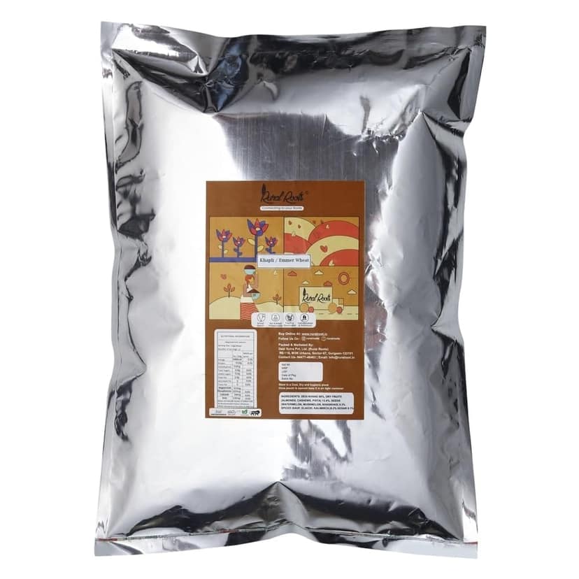 Rural Roots Khapli Wheat Atta 2kg | Ancient Grain Flour | Diabetic Friendly | High Fiber, Easy to Digest | Naturally Sourced view 2
