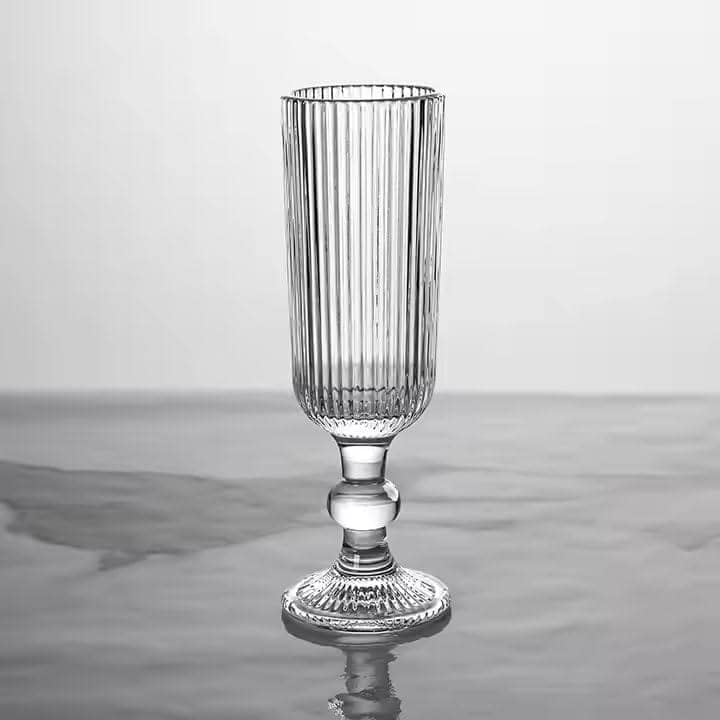 Wine Glasses | 150 ML | Premium, Champagne, Crystal, Vintage, Italian Glass Mug | Perfect for Home, Bar, Casino Party | view 2