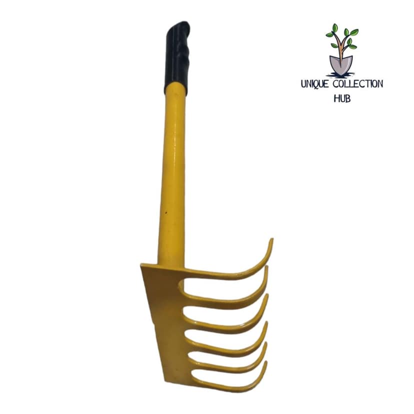 6 Teeth Garden Rake with Handle Gardening tools view 2