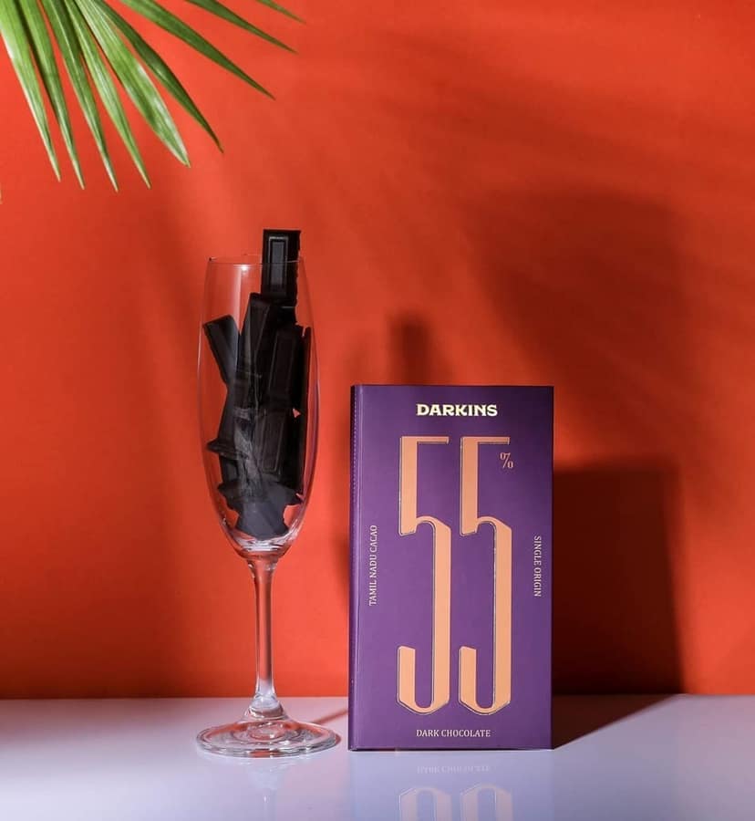 DARKINS Dark Chocolate | 70% Chocolate Single Origin | 55% Chocolate Single Origin | Vegan | Gluten-free | Unrefined Cane Sugar | No Artificial Flavors | Natural Chocolate | Pack of 2 view 2