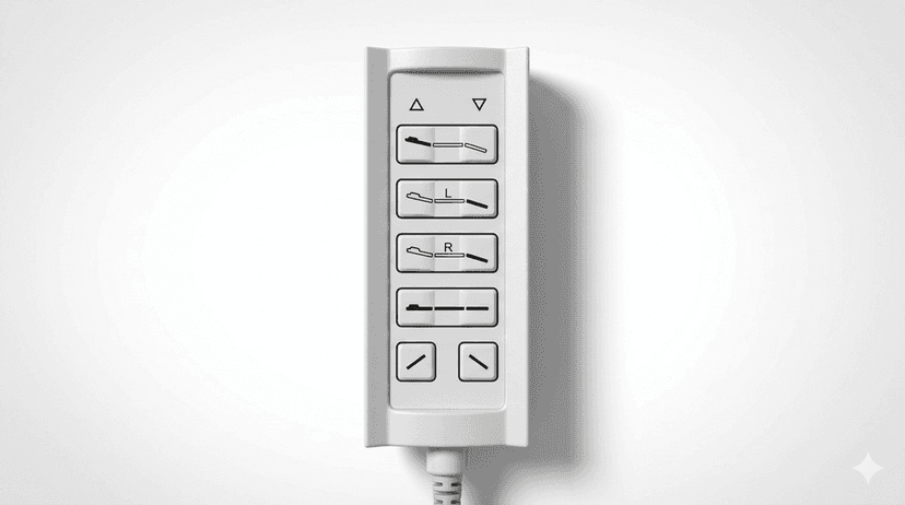 Five Function Hospital Bed Remote view 2