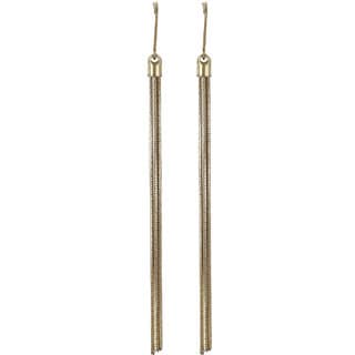 Chain Tasssel Dangler Earrings for Girls Brass Material Made in India Earrings for Women's Fashion Jewellery for Party