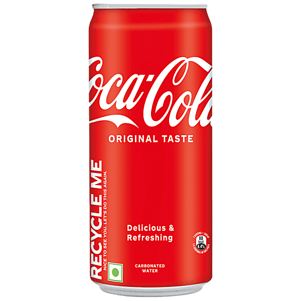 Coca Cola Original Taste Soft Drink - Refreshing, 300 ml Can