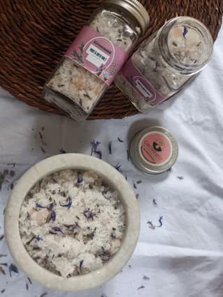 Glownest By Grownest Probiotic Lavender Bath Salt, 200 gm
