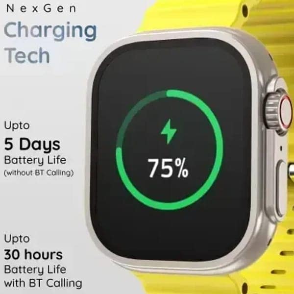 Pebble Crest 2.02Infinite Display Bluetooth Calling Smartwatch view 2