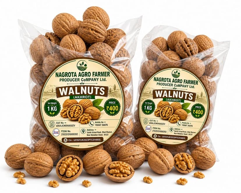 Premium Walnuts In-Shell (Akhrot) - 1 Kg Pack view 2