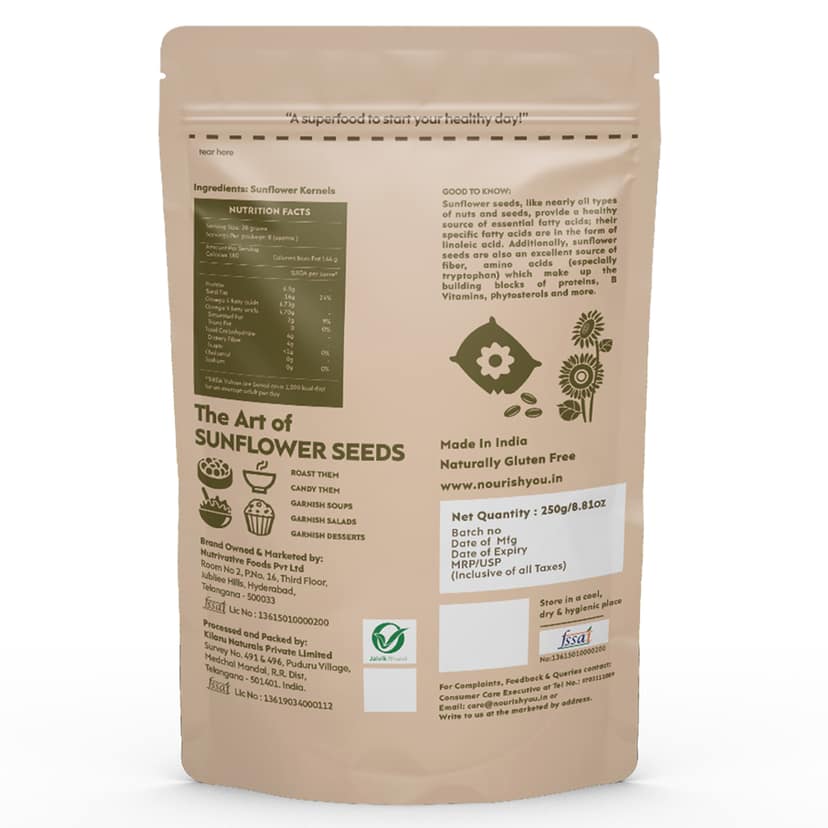nourish you Raw Sunflower Seeds view 2
