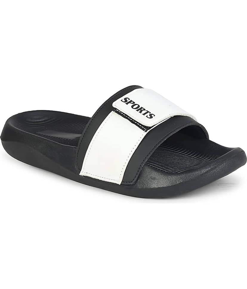 PERY PAO White Men's Slide Flip Flop view 2