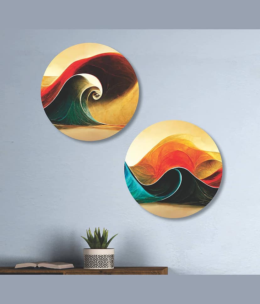 Saf Premium Abstract wall hanging MDF Painting