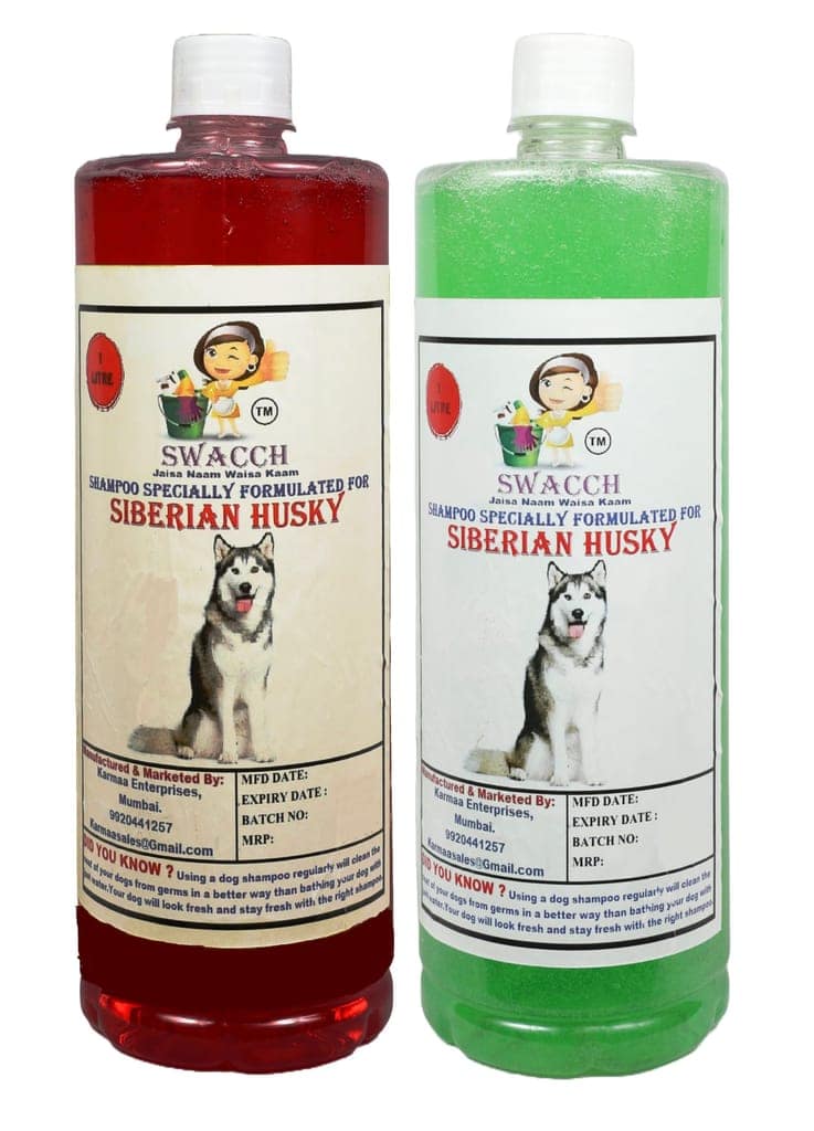 Swacch Shampoo Specially Formulated for Siberian Husky (1 Litre) (Combo Pack of 2) Jasmine & Neem Alovera view 2