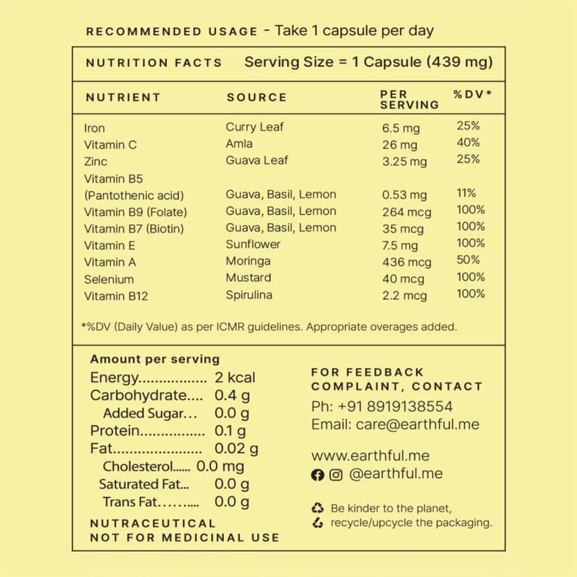 Earthful Multivitamin For Teens view 2