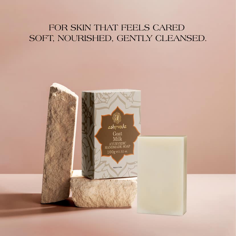 ashpveda Goat Milk Handmade Bath Soap Bar view 2