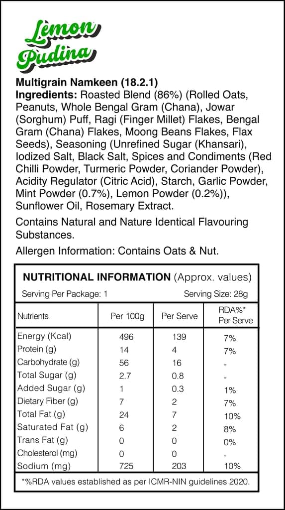 Mast Mix Roasted Namkeen - Pack of 4 (Single Flavor)(Lemon Pudina) view 2
