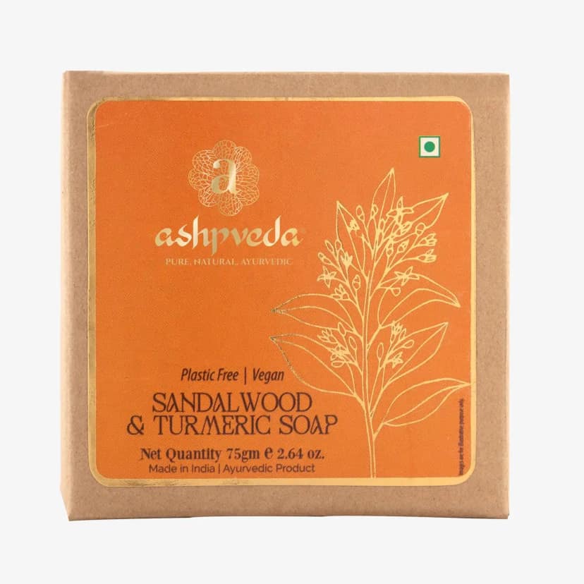 ashpveda Sandalwood & Turmeric Bathing Soap