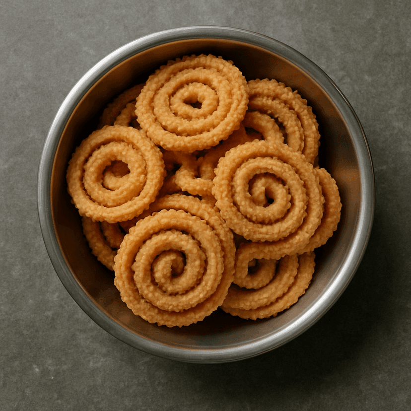 Kusum Provision Store's chekkalu - traditional indian rice crackers view 2