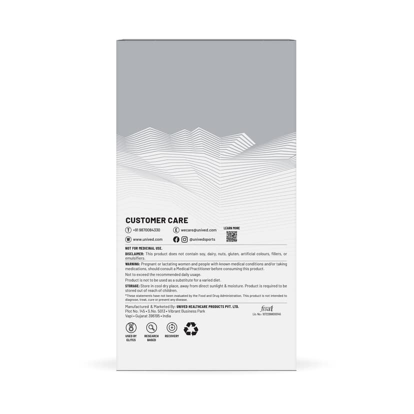 Unived Recovery Mix 220 for Workout Strength and Stamina Creamy Vanilla view 2