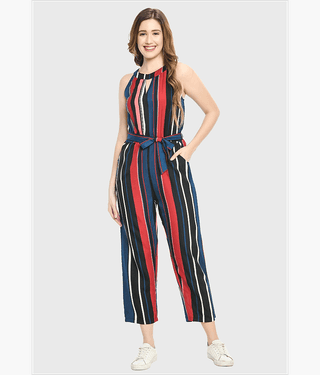 PREEGO - White Crepe Regular Fit Women's Jumpsuit ( Pack of 1 )