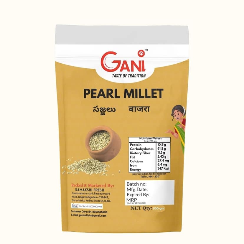 Gani Pearl Millet - Sajjalu - Bajra - 500gm