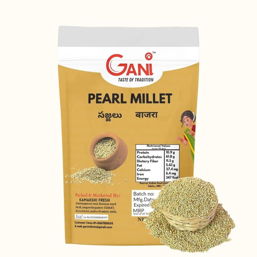 Gani Pearl Millet - Sajjalu - Bajra - 500gm view 2