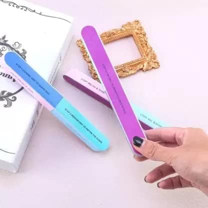 Elecsera 7-Sided Nail Buffer/Shiner/Filer For manicure combo of 2 view 2