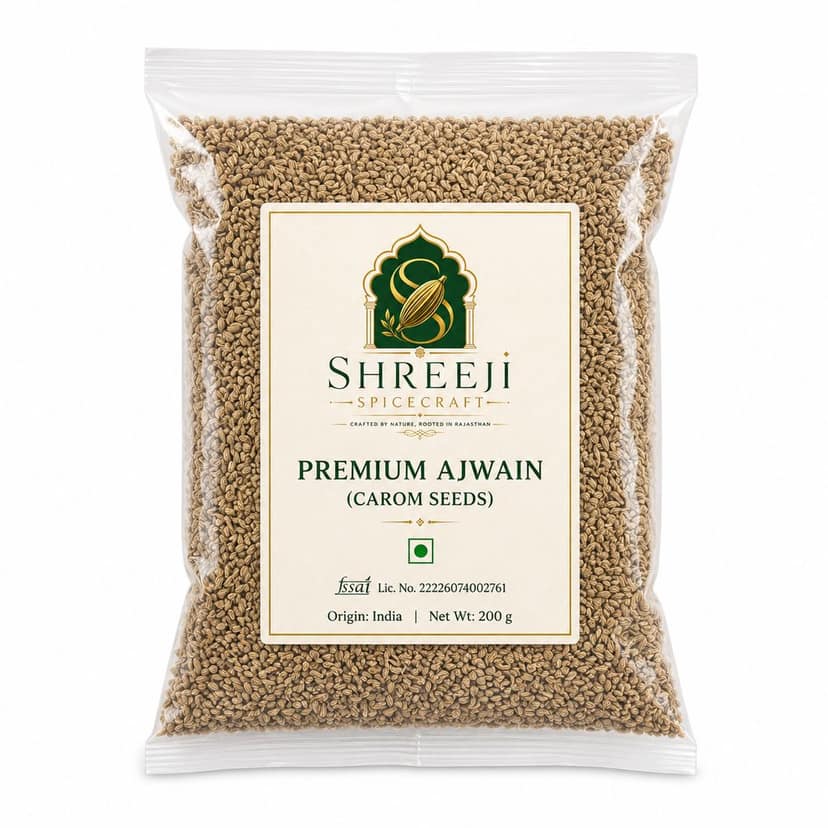 Shreeji Spicecraft Premium Ajwain 200g | Carom Seeds