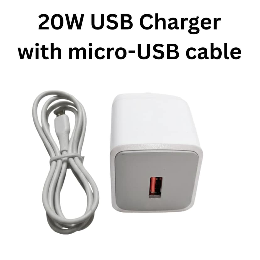 20 Watt Mobile Phone Wall Charger with micro-USB cable