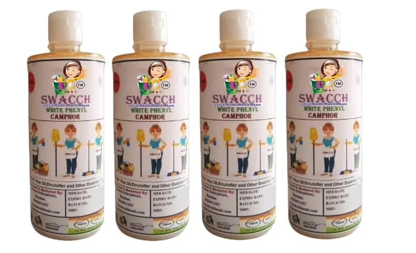 Swacch White Phenyl 500ML (PACK OF 4)(CAMPHOR)