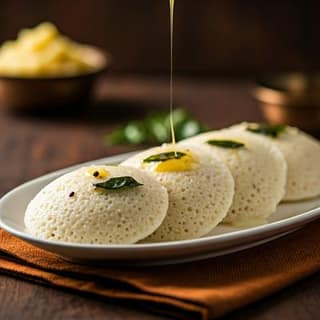 Ghee Pudi Idli (small) [3 Nos]