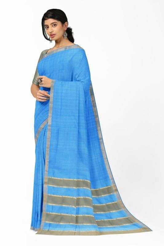 APCO Handloom (A Andhra Pradesh Govt Emporium)- Women's Traditional Pure Handloom Mangalagiri Cotton Saree | A0007MNG view 2