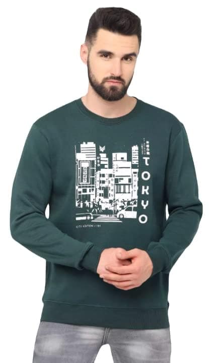 ATTIRIS Men's Cotton Round Neck Full Sleeve Pullover Sweater/ Sweatshirt view 2