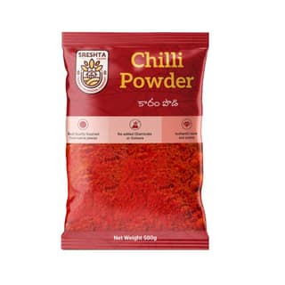 Sreshta Farms Natural Chilli Powder - 500gm