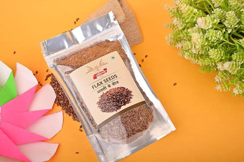 Sambhojanam Flax Seeds-200gm:Unveiling the Nutritional Powerhouse|Combo for Healthy Hair and Skin with Omega 3 view 2